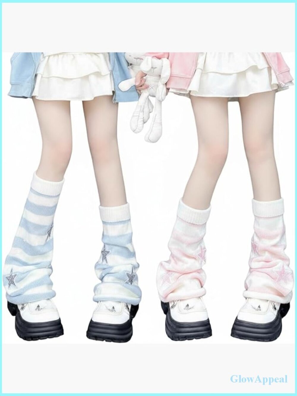 Cute Star Knit Leg Warmers Set of 2